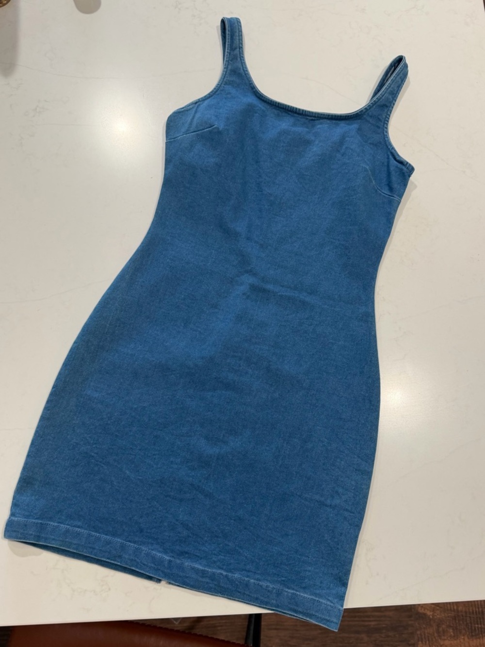 Blue Denim Tank Mini Dress